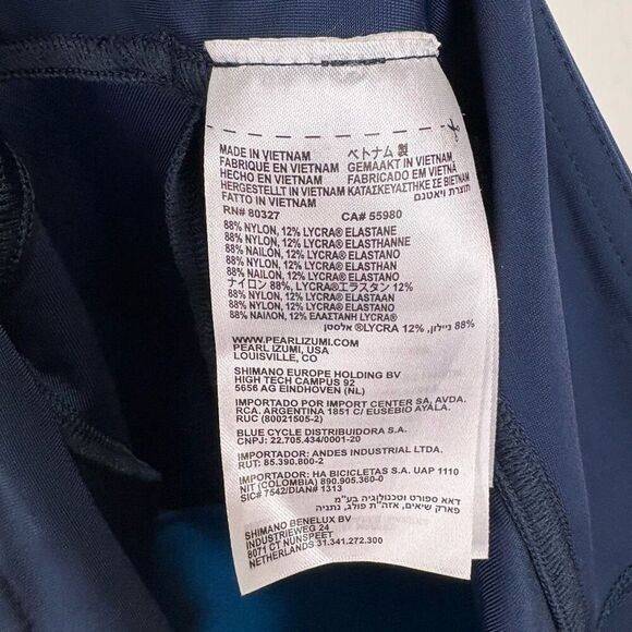 Pearl Izumi Navy Blue Padded Butt Cycling Shorts Women's Size XL - Picture 11 of 12